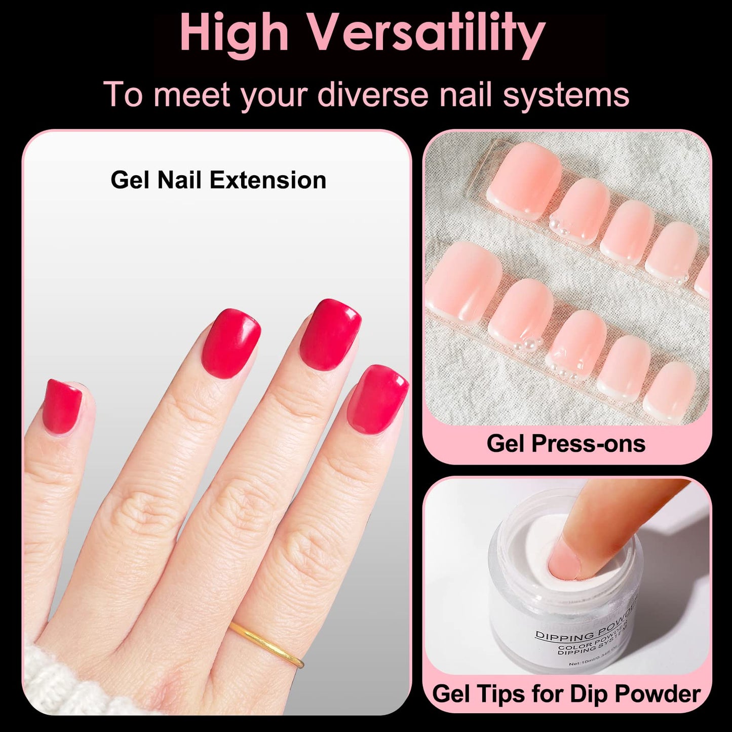 600 Pcs Extra Short XXS Square Nail Tips,SINOKAME Clear Press on Nails for Kids Women Small Short Petite Nail Beds, 12 Sizes DIY Salon Home Manicure Nail Extension
