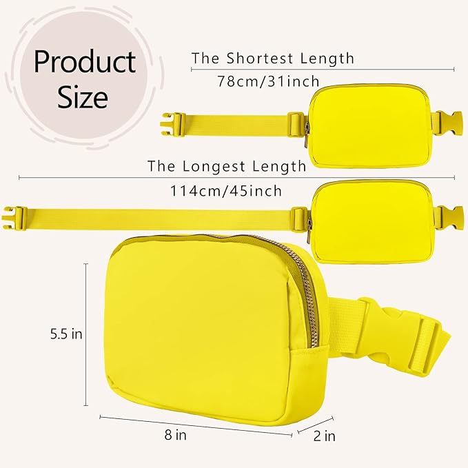 VOROLO Fanny Pack For Women And Men Crossbody Bag Belt Bag with Adjustable Strap Graduation Gifts