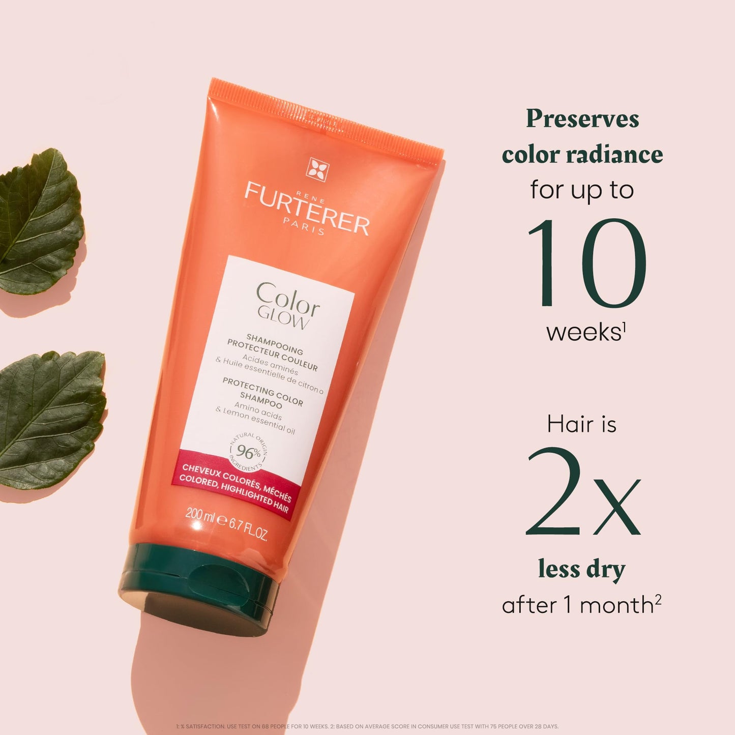 René Furterer Color Glow Protecting Color Shampoo - Amino Acids & Lemon Essential Oil 6.7 fl oz.