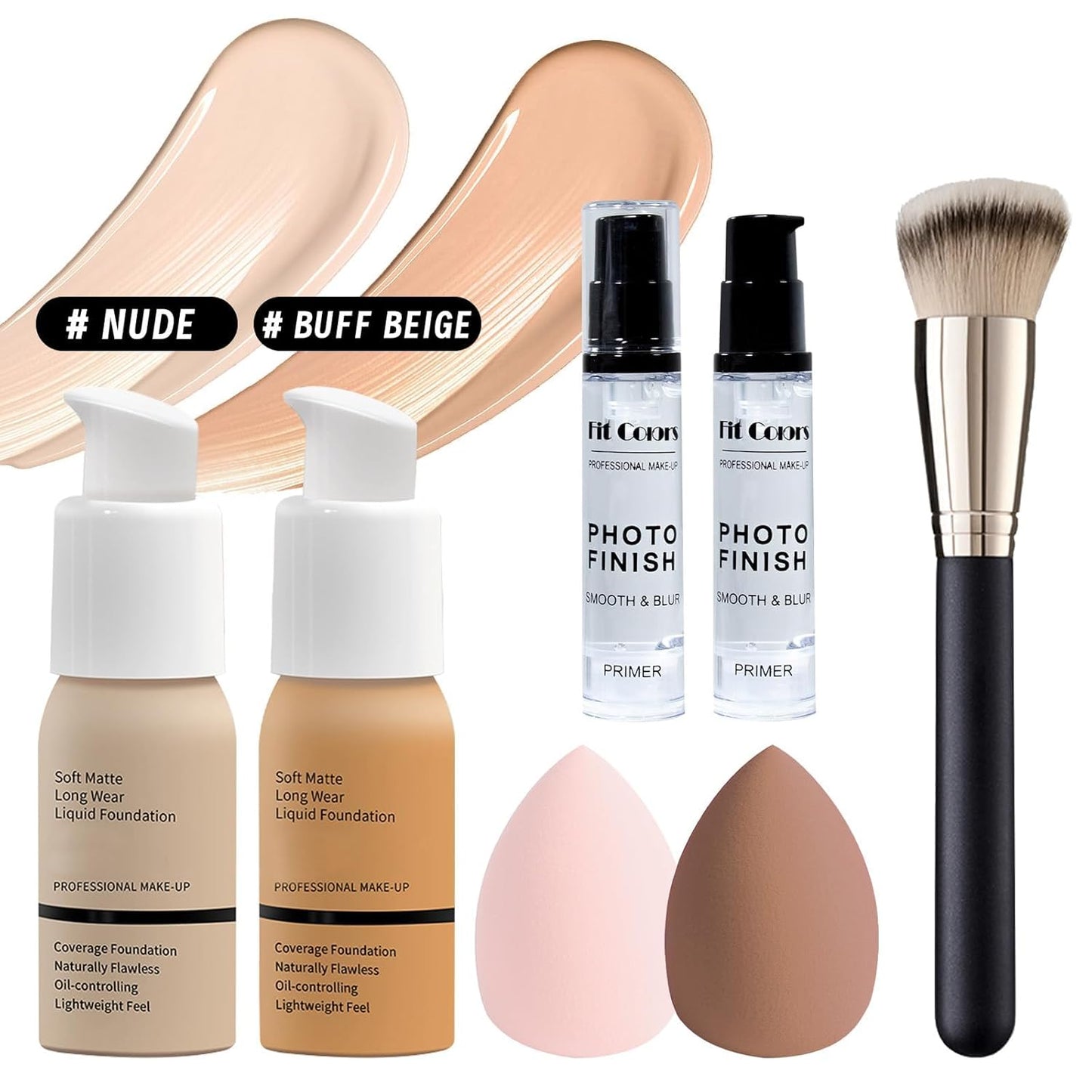 Makeup Set Kit for Women Full Kit, Makeup Gift for Makeup Beginner, Eyeshadow Foundation Face Primer Brush 3 in 1 Palette Lip Gloss, Eyebrow Soap Mascara Eyeliner cosmetic bag