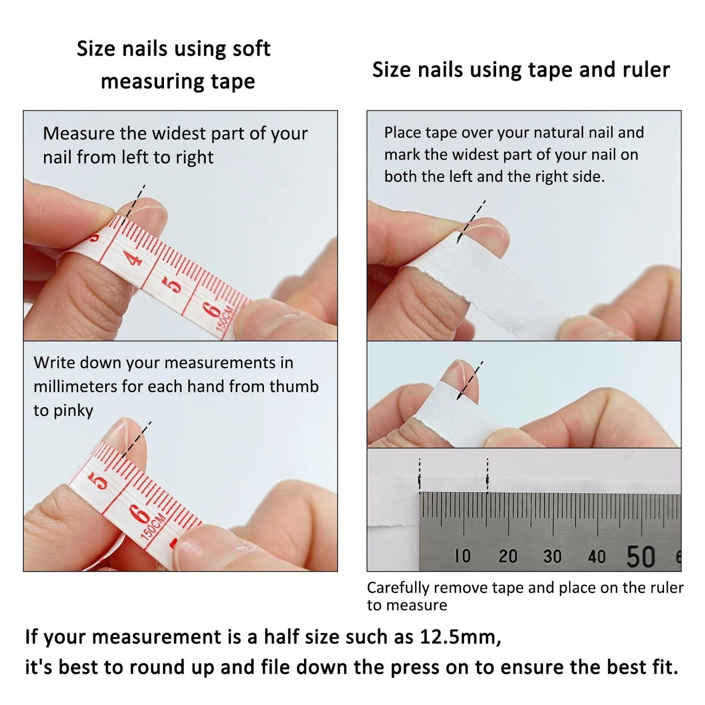Handmade Press on Nails Halloween Press on Nails French Tip Fake Nails with Black Bat Spider Web Bow Full Cover Stick on Nails for Women DIY 10Pcs (MT-152-M)