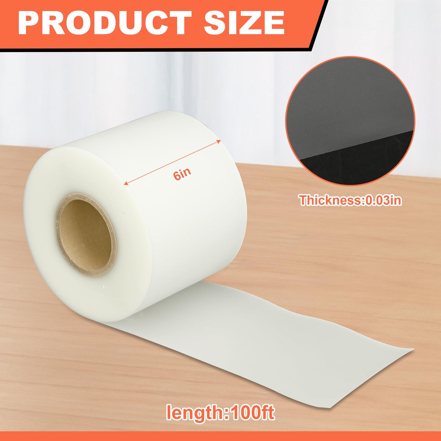 Urethane Protection Film for Press Brake – Durable Protective Coating for Dyeing & Bending, Press Brake Tool Protection Film (0.03" x 6" x 100ft)