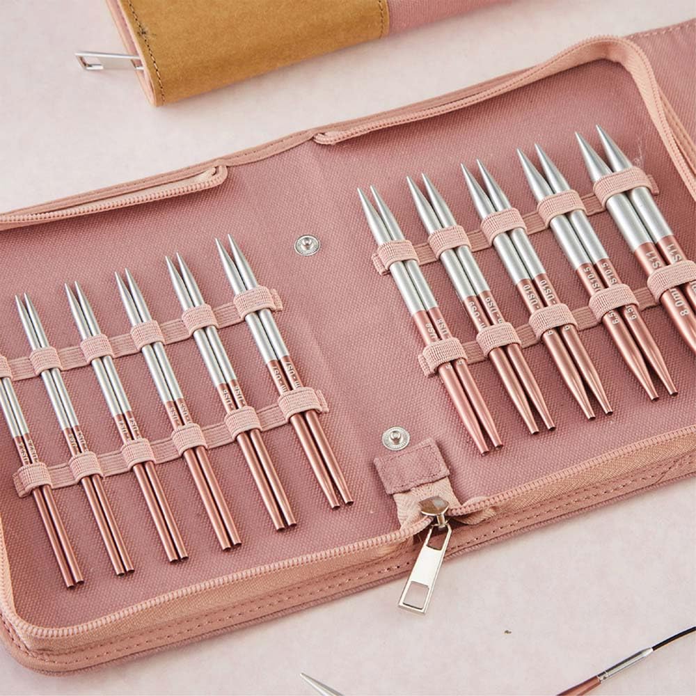 Knitter’s Pride Rosemist Regal Interchangeable Needle Set 5"" (13cm) – 11 US Sizes (2.5 to 11)