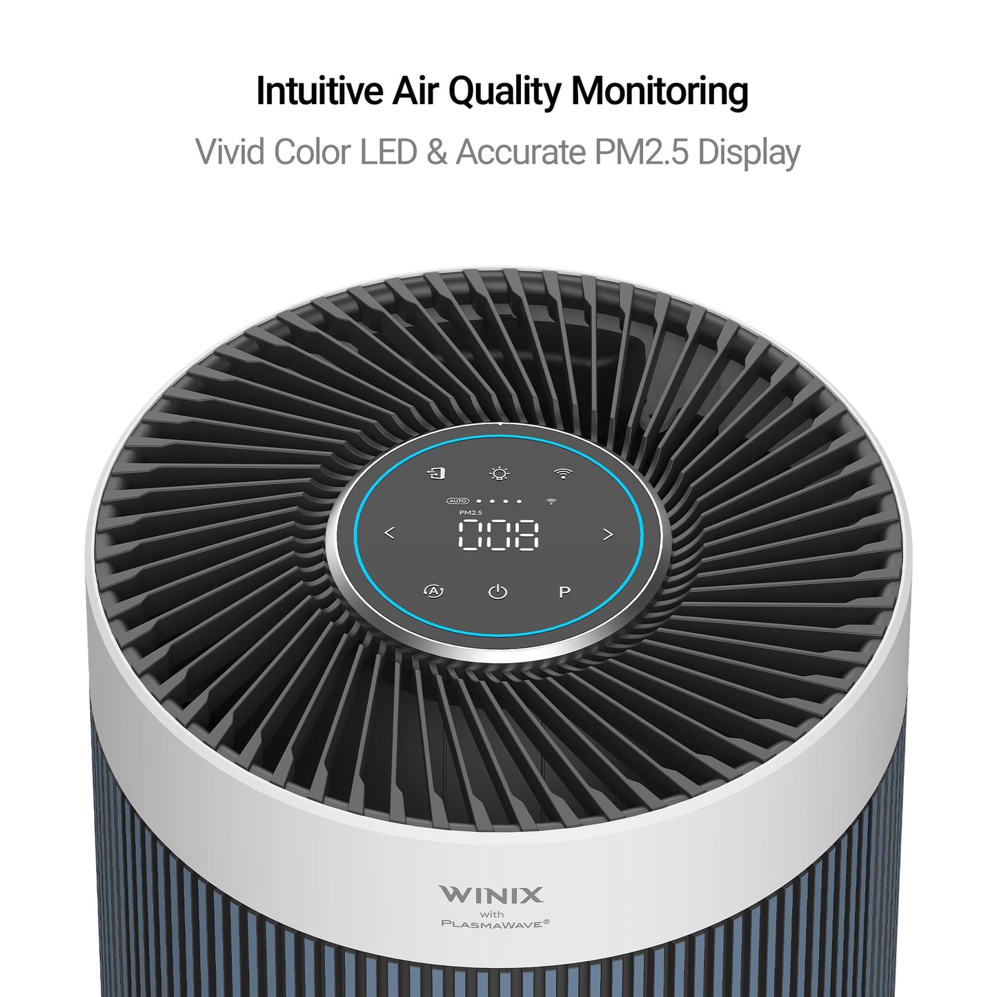 WINIX T830 Air Purifier for Home Extra Large Room Up to 1968 Ft² in 1 Hr With Smart Wi-Fi, Air Quality Monitor, True HEPA, Carbon Filter and Auto Mode, Captures Pet Allergies, Smoke, Dust