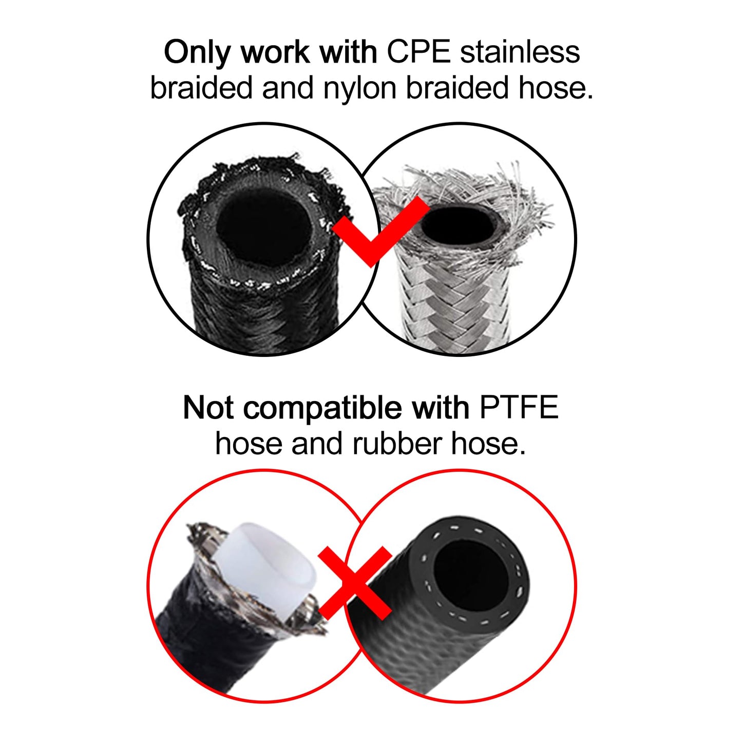 EVIL ENERGY 12AN Hose End Fitting 150 Degree Swivel for CPE Braided Fuel Hose Black