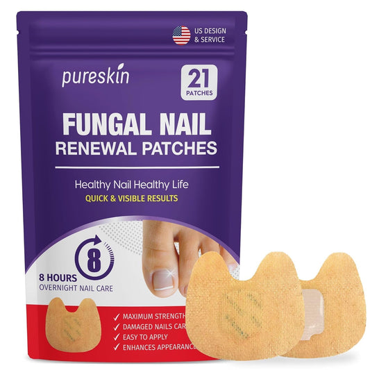 Extra Strength Toenail Fungus Treatment Patches: Nail Fungus Treatment for Toenail Fingernails - Nighttime Fungal Nail Patches Fungal Nail Repair- 21 patches