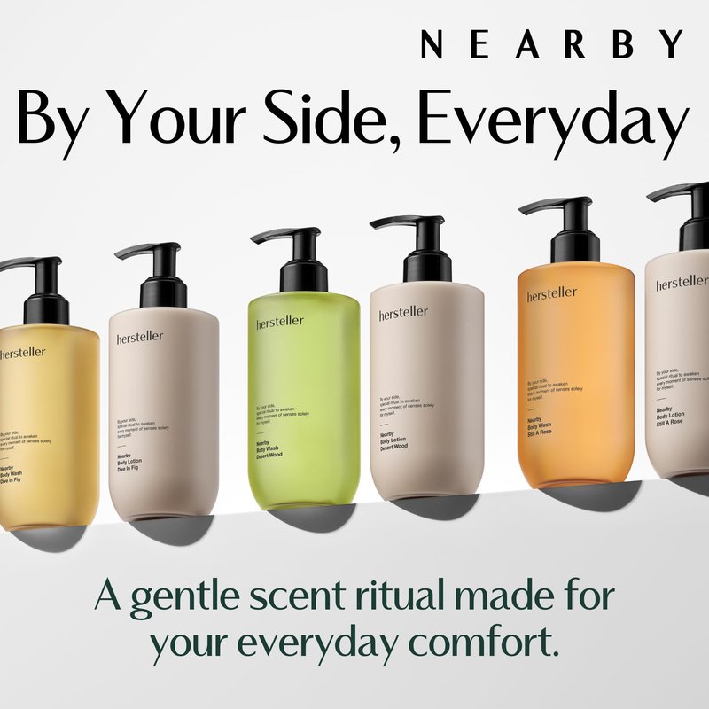 Hersteller Nearby Desert Wood Vegan Body Lotion 10.1 fl oz - Zero-Irritation Eco-Ceramide Formula with 100% Recyclable Packaging, Non-Sticky Moisturizing