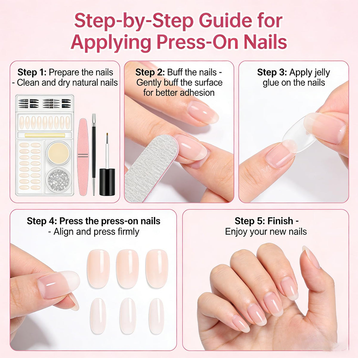 French Leopard Print Press On Nails Short Square Fake Nail White 3D Bow Design Nail Press Ons Pink Glossy Acrylic Nails Reusable False Glue On Nails For Women