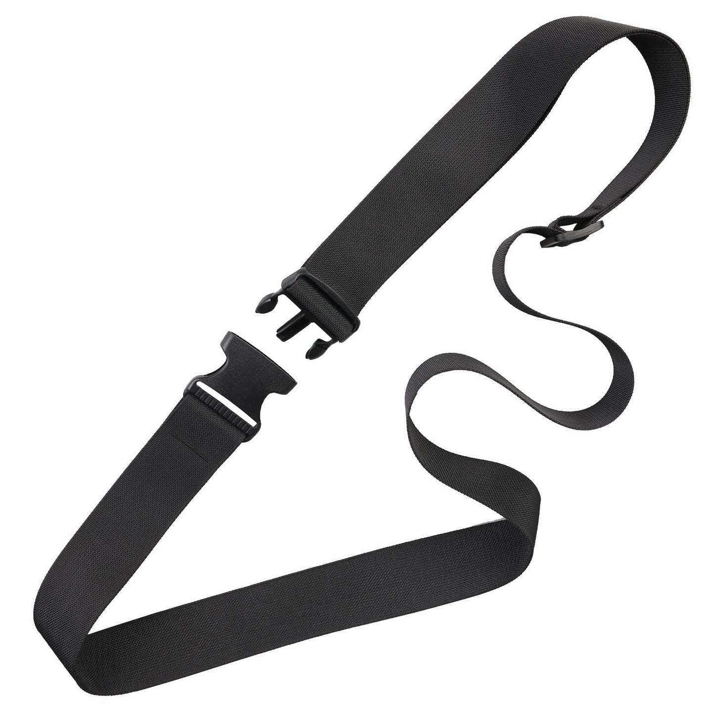 MAGARROW 1.5-Inch Luggage Straps Buckle Packing Strap Adjustable Belts Suitcase Secure Accessory for Travel (Black, 1.5'' x 78")"
