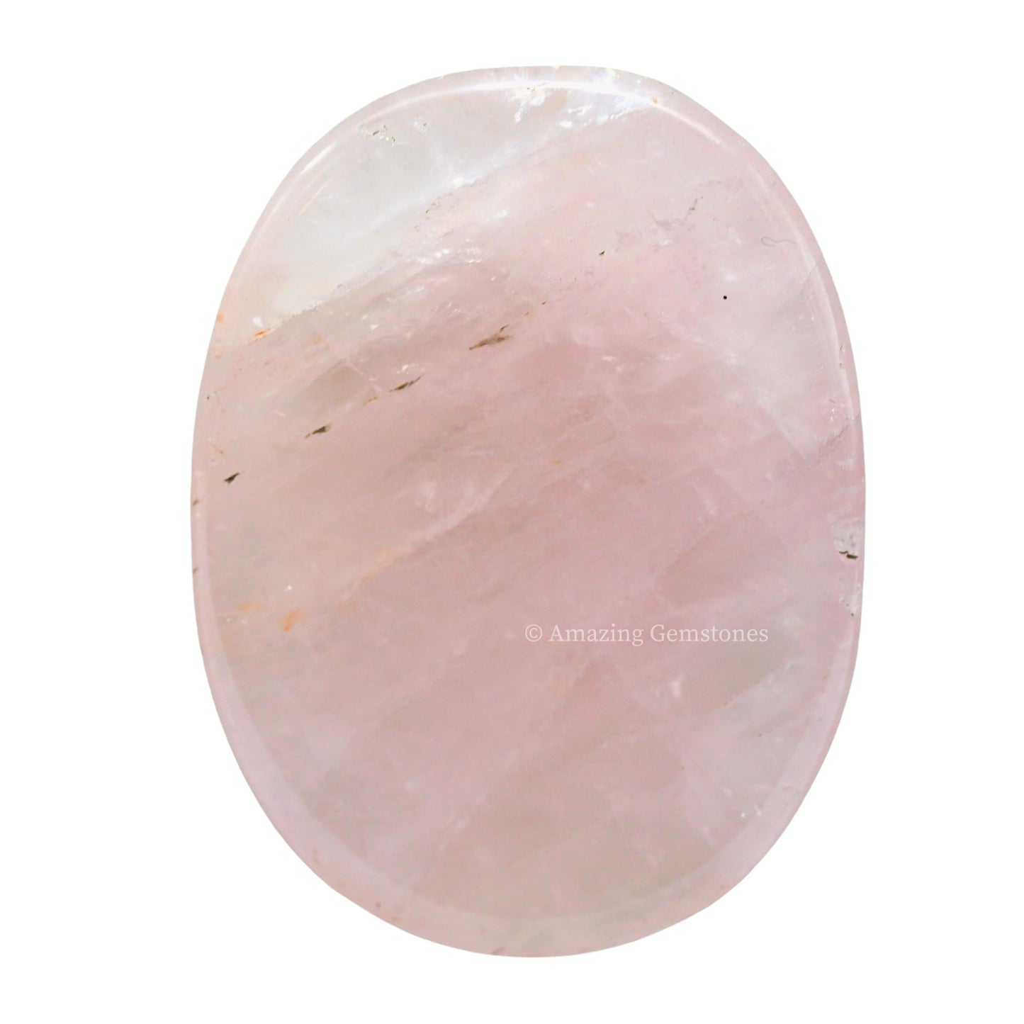 Amazing Gemstone Rose Quartz Worry Stone Crystals and Healing Stones - Worry Stones for Stress Relief Gifts - Piedra Crystal Fidget for Meditation - Unique Stocking Stuffers and Birthday Gifts