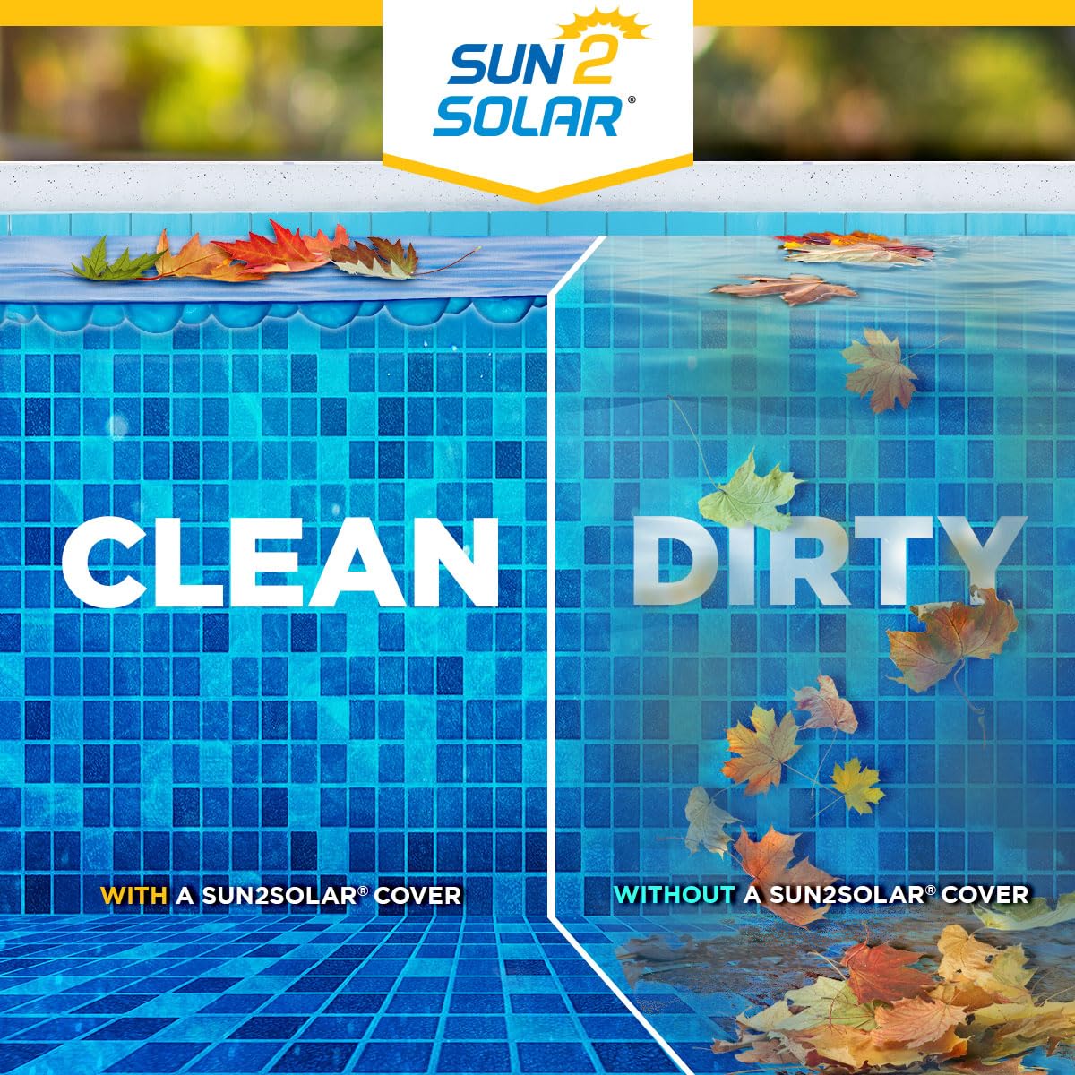 Sun2Solar Blue 9 ft x 18 ft Rectangle Solar Cover | 8 Mil | Heat Retaining Blanket for Rectangular Inground & Above Ground Swimming Pools | Use Sun to Heat Pool | Bubble Heating Blankets | 800 Series