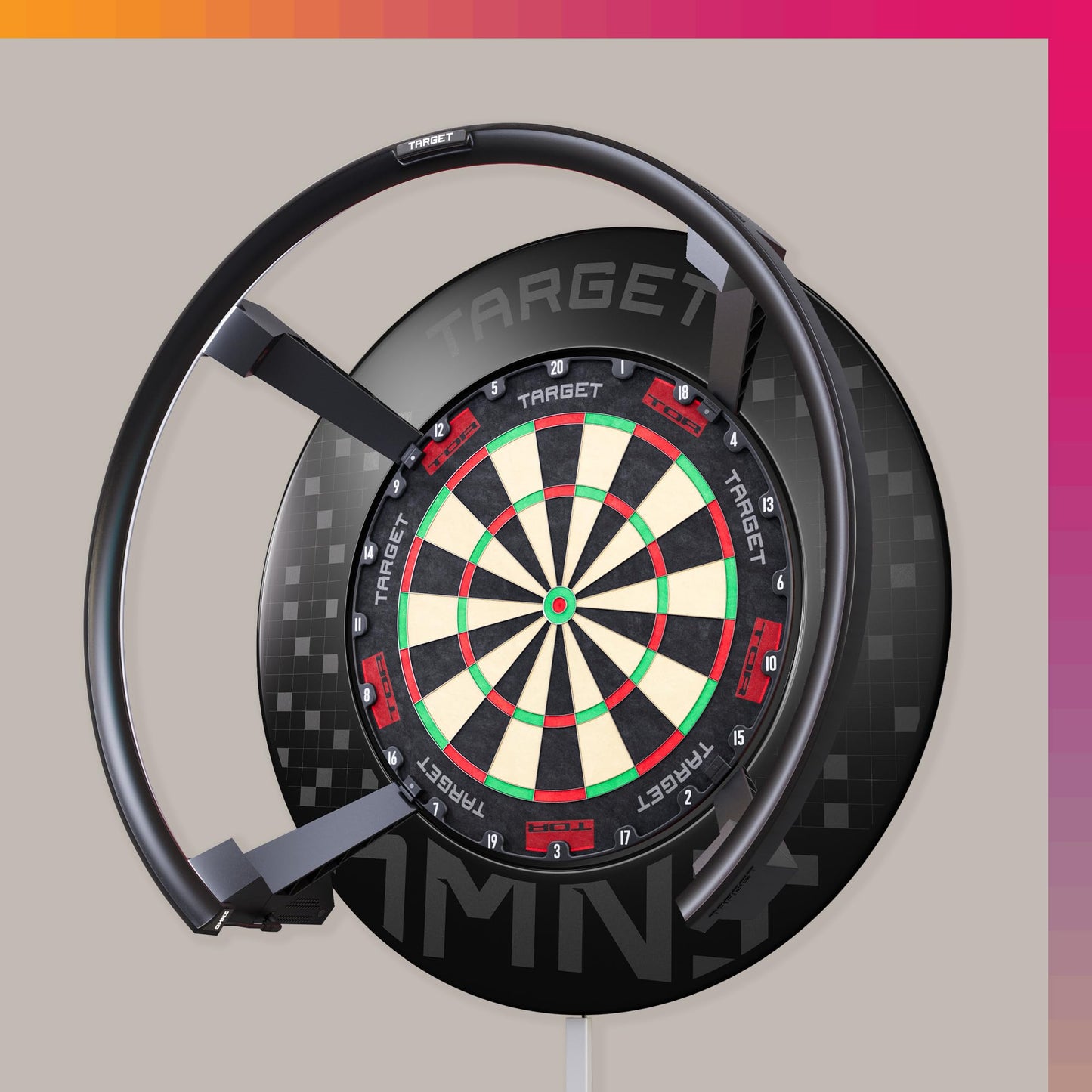 Target Darts Omni Ultimate Home Set up | Auto Scoring System with Wall Protection Surround and TOR Dart Board | LED Lighting System| 90% Tungsten Steel Tip Darts and No.6 K-Flex