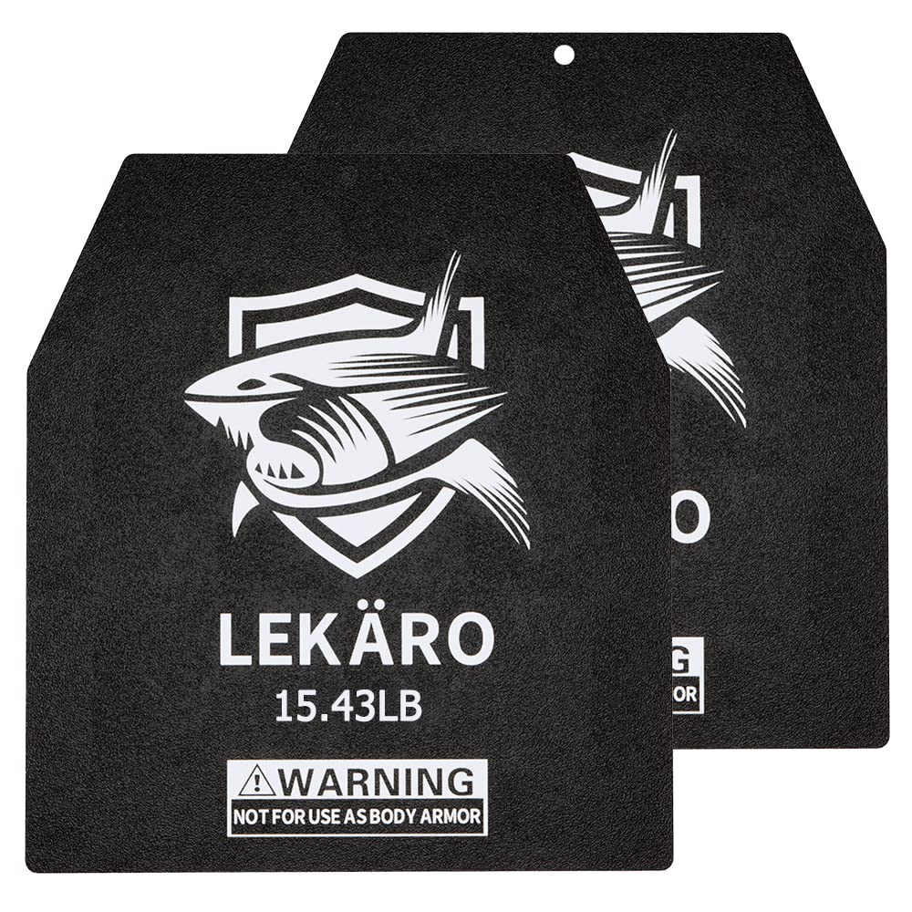 Weighted Vest Plates 9.8"x11"" Steel Weight Plates for Vests – 5.51/8.81/15.43/20.94 LB Pairs – Rust-Proof Powder Coated Workout Inserts for CrossFit Murph Rucking Running Strength Training"