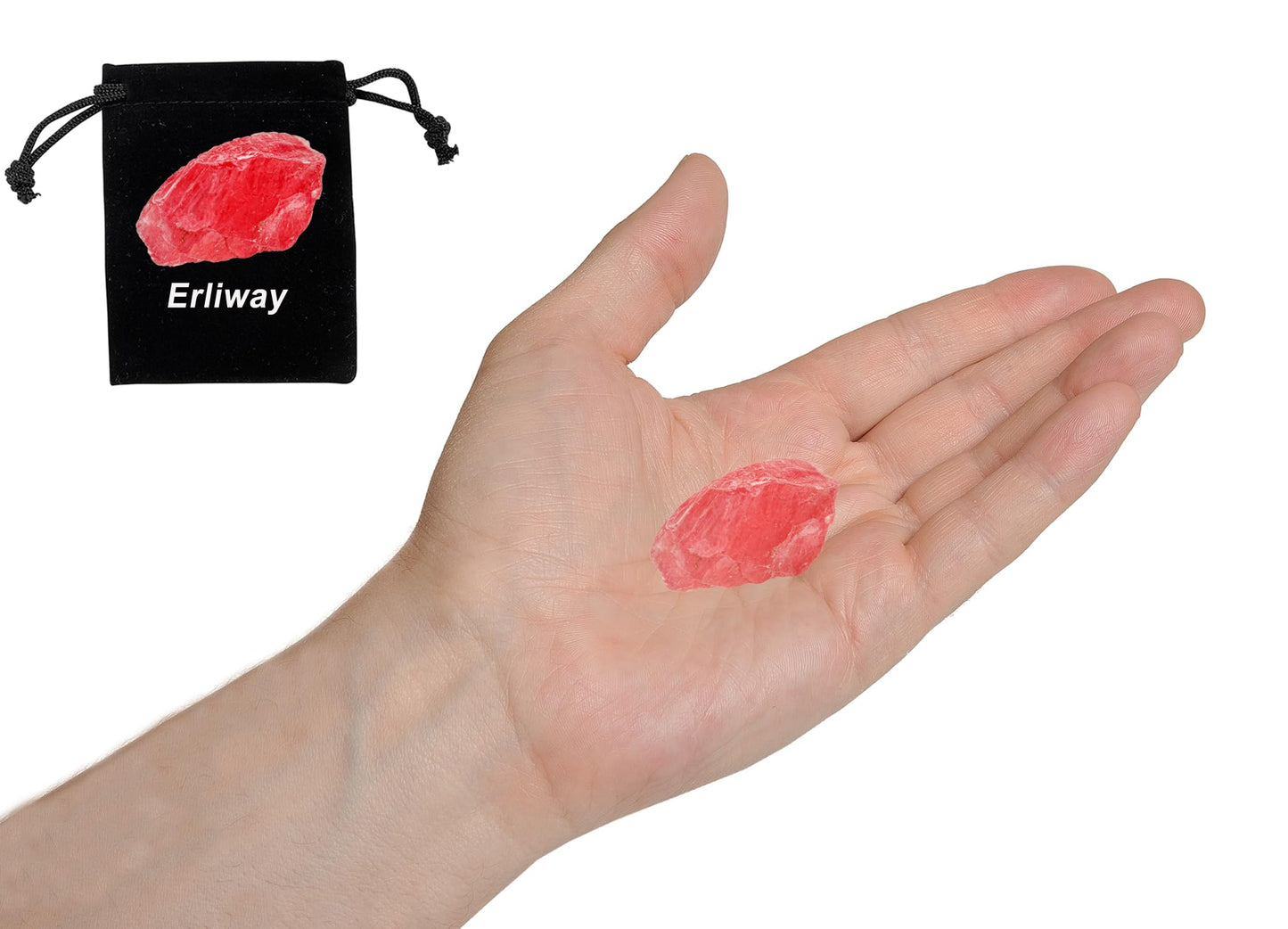 Red Quartz Raw Crystals, Large 1.25-2.0" Healing Crystals Natural Rough Stones Crystal for Tumbling, Cabbing, Fountain Rocks, Decoration, Polishing, Wire Wrapping, Wicca & Reiki