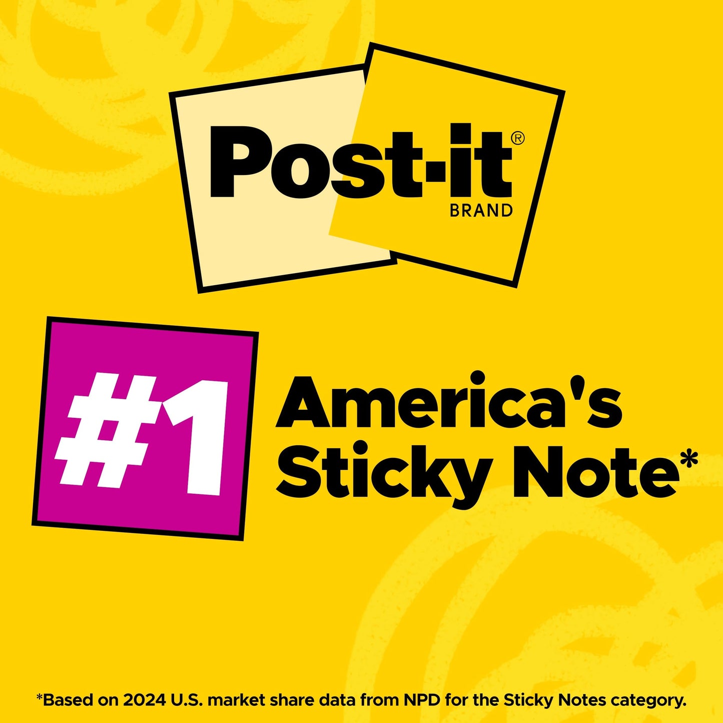 Post-it Super Sticky Notes, 24 Sticky Note Pads, 3 x 3 in, School Supplies, Office Products, Notes for Vertical Surfaces, Monitors, Walls and Windows, Bus Cabinet Pack