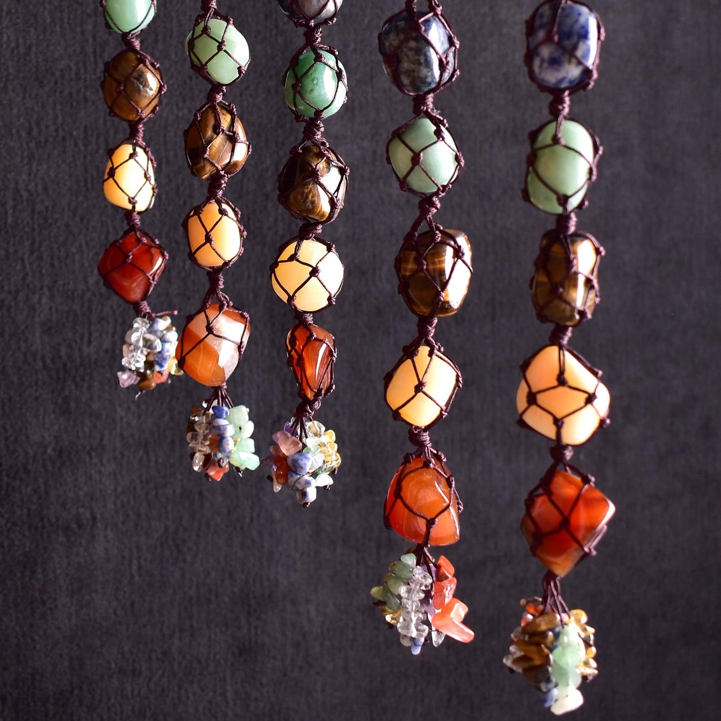 SigMntun Polished Stone Set Dragon Blood Jasper Crystals, 0.8" Handpicked Tumbled Gemstones Rocks, Pebbles for Reiki, Chakra, Healing, Home Decor