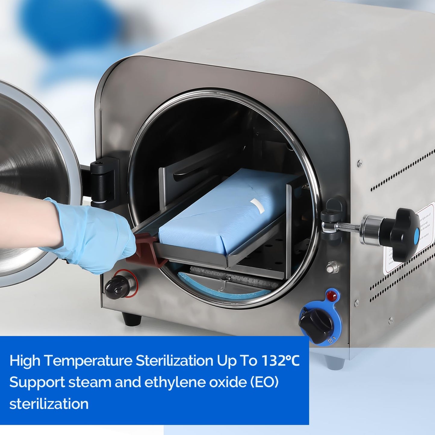 JMU 1000pcs Autoclave CSR Sterilization Wrap 18" x 18" Cellulose Paper, Sterilization with Steam & EO, 60g Blue Non-Sterile Pads