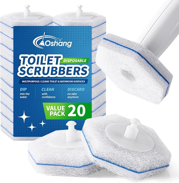 Compatible with Clorox Toilet Wand â Disposable Toilet Brush Head Refills (20 Count), Wand Not Included