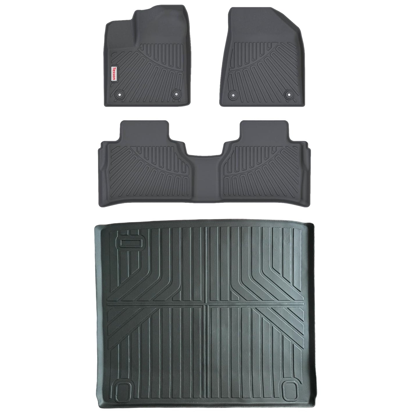 Tesson Floor Mats for 2025 2026 Nissan Murano,Cargo Mats for 2025+ Murano Accessories All Weather Custom Full Set Liner Heavy Duty TPE Winter Slush Car Floor mat