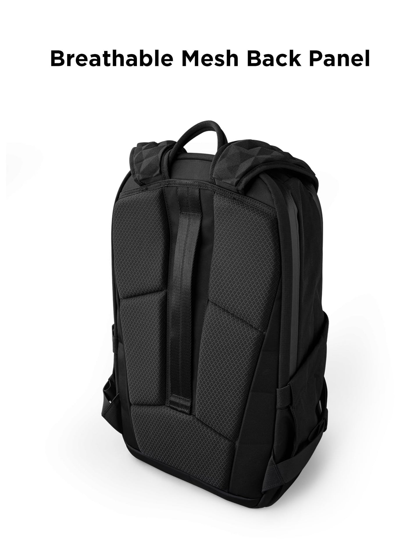 ALPAKA Elements Backpack Pro 24L - Black Laptop Backpack Fits 16'' Laptop with Dual Bottle Pockets, Travel Backpack for Men, Weather-Resistant 400D Axoflux Fabric for Business or College