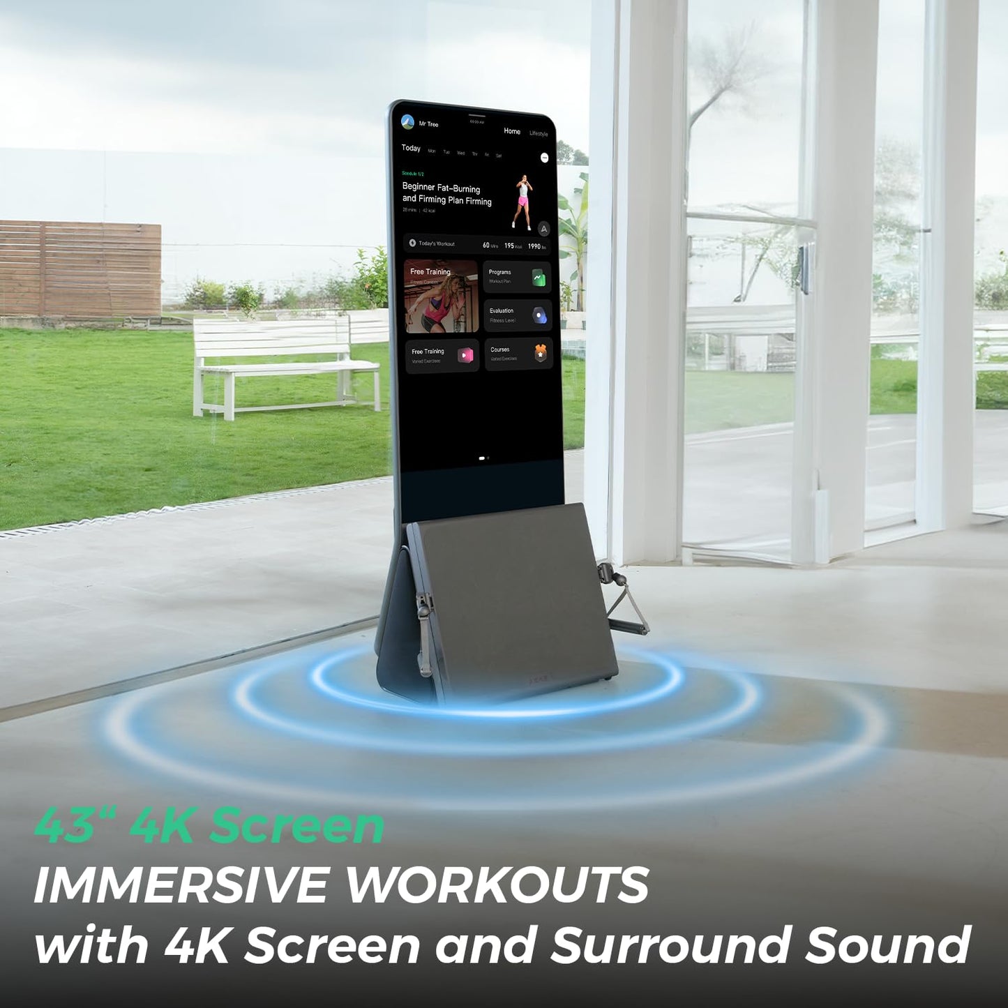 AEKE Smart Home Gym System- Fitness Mirror K1: AI-Powered All-in-One Fitness Machine for Full-Body Strength Training and Personalized Workouts