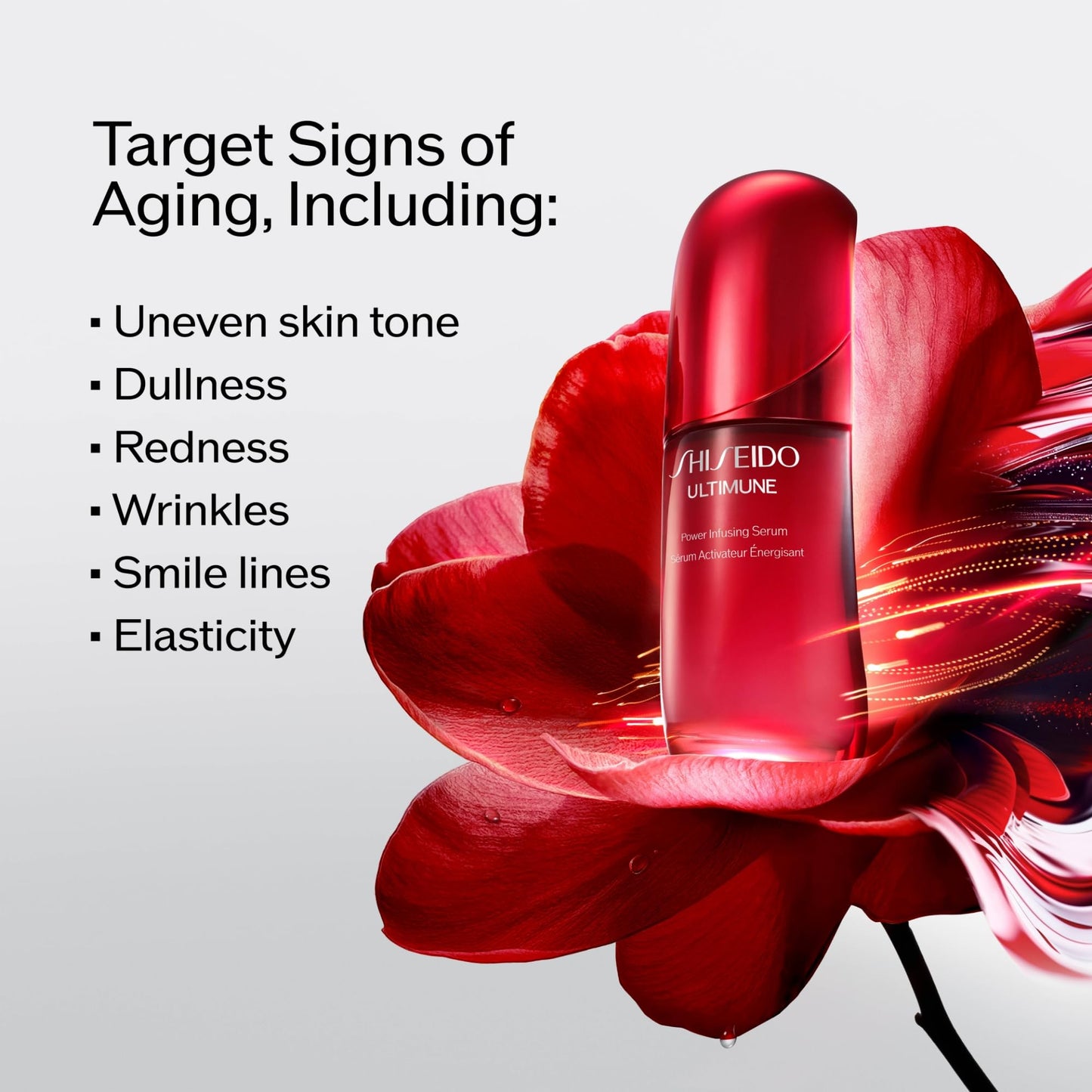 Shiseido Ultimune Power Infusing Serum - 1.6 oz - Breakthrough Lightweight Face Serum - Boosts Radiance & Improves Visible Signs of Aging - All Skin Types - Non-Comedogenic