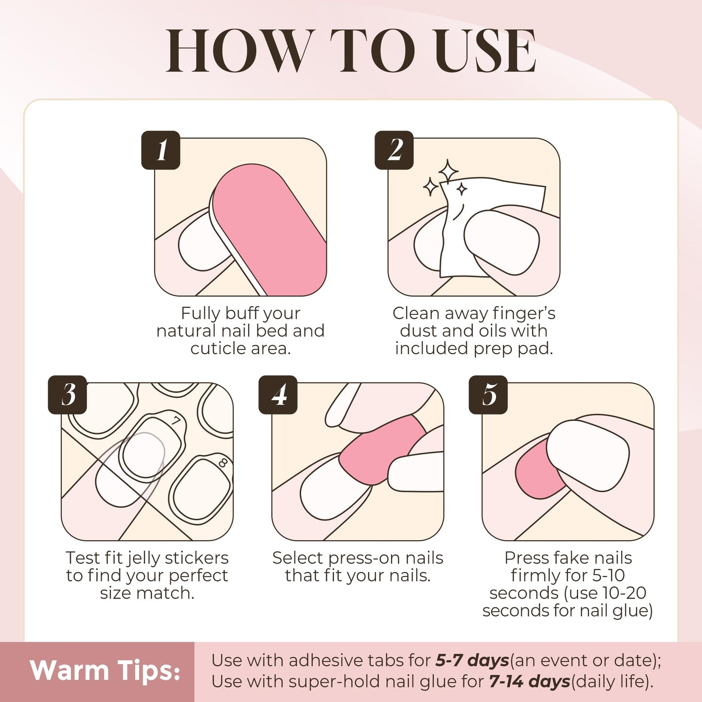 UNA GELLA French Tip Press On Nails Almond: Black Soft Gel Press Ons Short Kit with Nail Tips Glue on Nails, 16 Sizes - 32 Reusable Fake Nails, Black French