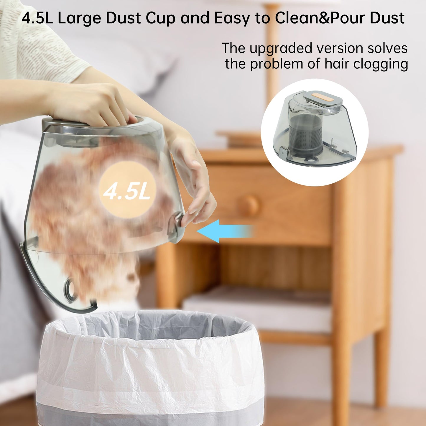 ENCHE 9-in-1 Pet Grooming Vacuum Kit – Dog Hair & Cat Hair Grooming, 18Kpa Suction, 4.5L Dust Bin, 1000W Hot Air Dryer, LED Display, Adjustable Grooming Clippers & Shedding Tool
