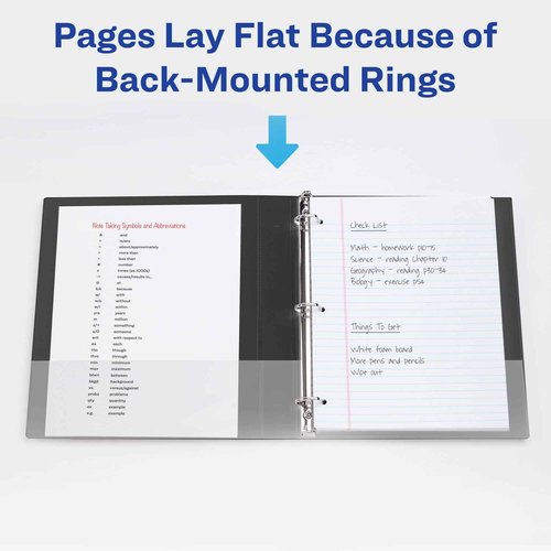 AVERY Two-Tone Ring Binder 1 Inch | Slant Rings | DuraHinge Technology | Blue/Teal | Pack of 6