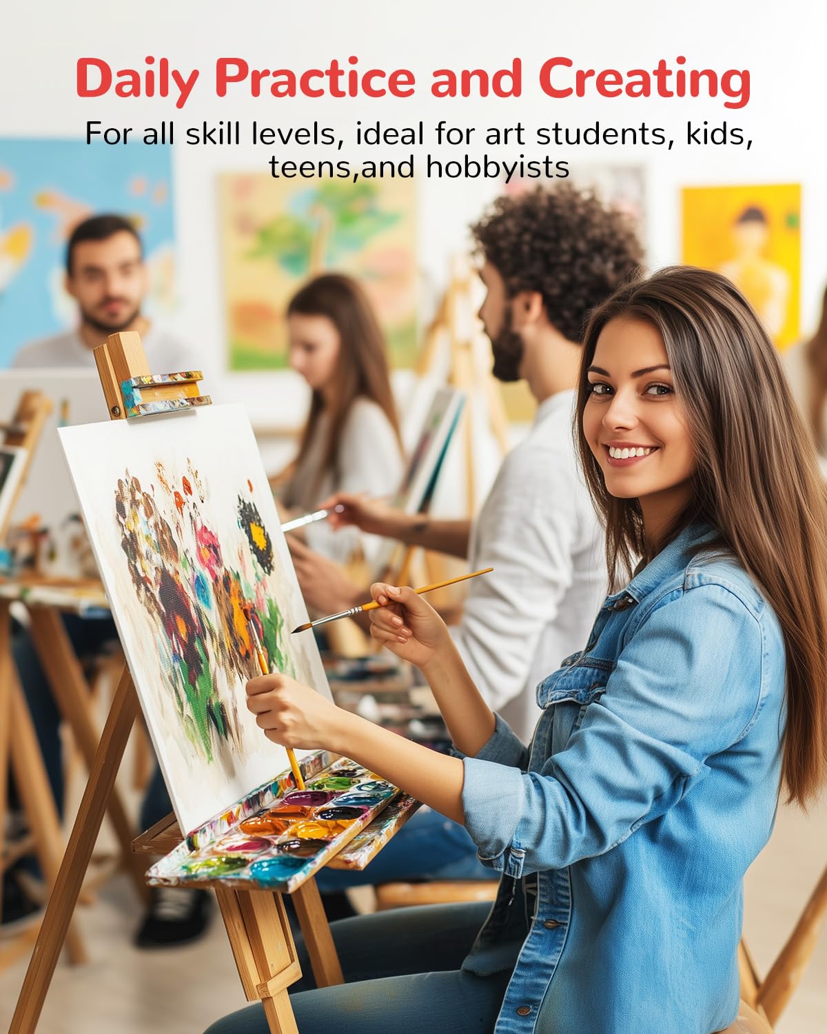 BAKEYBA Canvas Boards for Painting 36 Pack, 11x14 Inch Blank Canvas Panels, 100% Cotton Art Supplies for Acrylics Oil Watercolor Tempera Paints