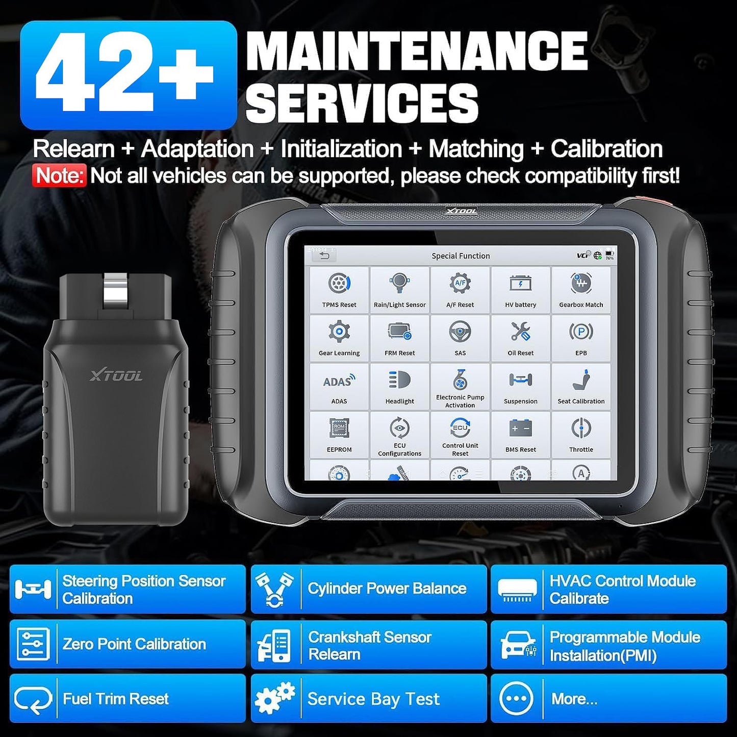 XTOOL D8W Wireless Bidirectional Scan Tool, AI-Assisted OBD2 Scanner with Topology, 3-Year Updates, ECU C0ding, PMI, 42+ Resets, Full Diagnostic Scanner for Car, Crankshaft Relearn, FCA/CAN FD/DoIP