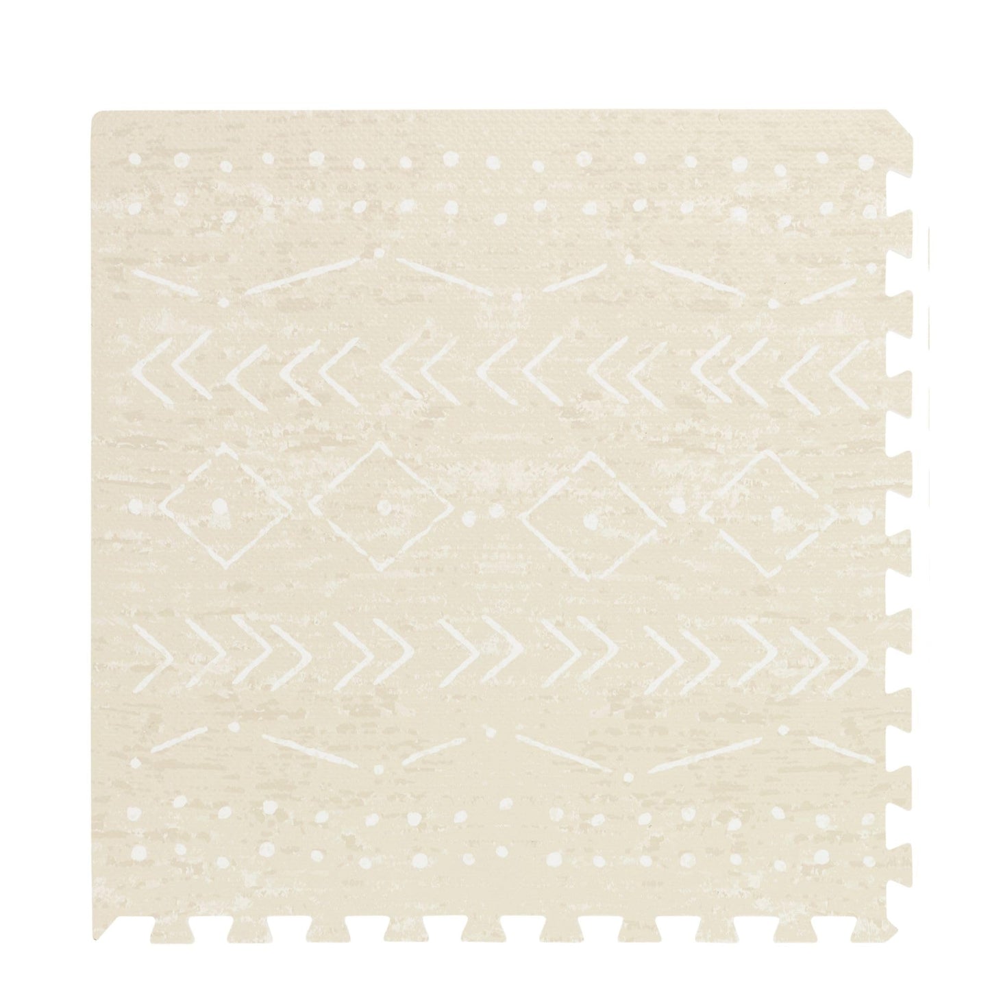 Lillefolk Baby Play Mat for Floor – 8x8ft Beige | Soft Non Toxic Premium EVA Foam Tiles for Tummy Time, Crawling & Playroom – Waterproof for Hard Floors Mat for Babies & Toddlers (16 Tiles)