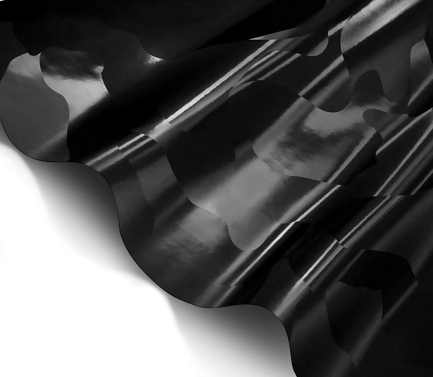 VViViD+ 2020 Edition Black Stealth Large Sized Pattern Camouflage Vinyl Car Wrap Roll (100ft x 5ft) Self Adhesive Film Air Release Technology, Scratch Resistance, Protective Liner, Bubble-Free