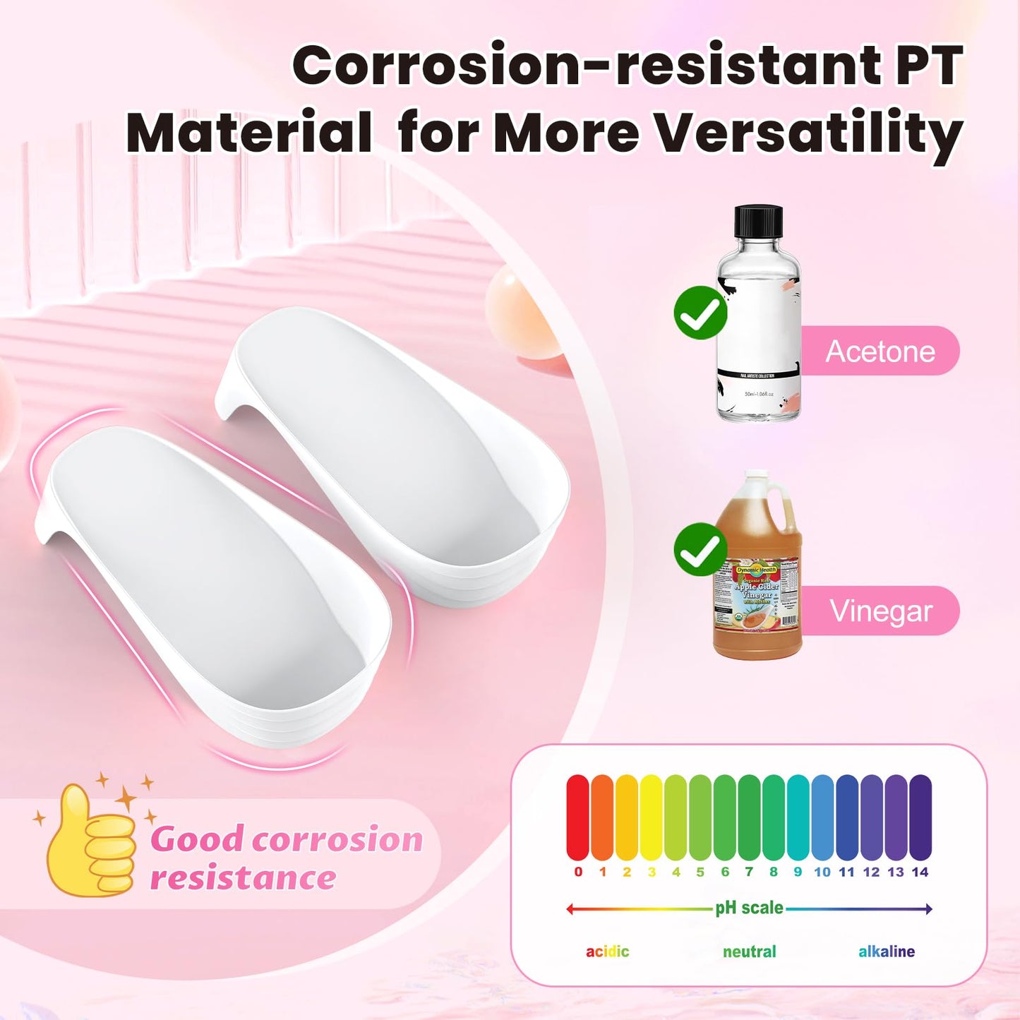 Yokilly Toe Nail Soaking Bowl: Large Size Acetone Proof Toe Soaking Tray for DIY enthusiasts Home Use - Shoe Design Foot Soaking Bath Tub for Soak Off Dip Powder Gel Polish Remover (White)