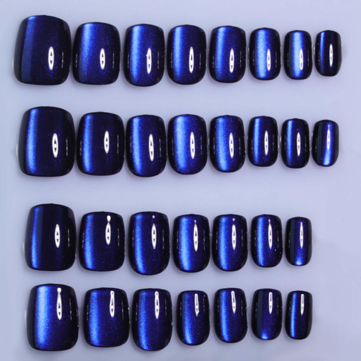 Hkanlre Short Press-On Nails Square Fake Nails Jelly Acrylic Fake Nail Finish Salon-Quality Holiday Nails 30 Nail Kit for Women