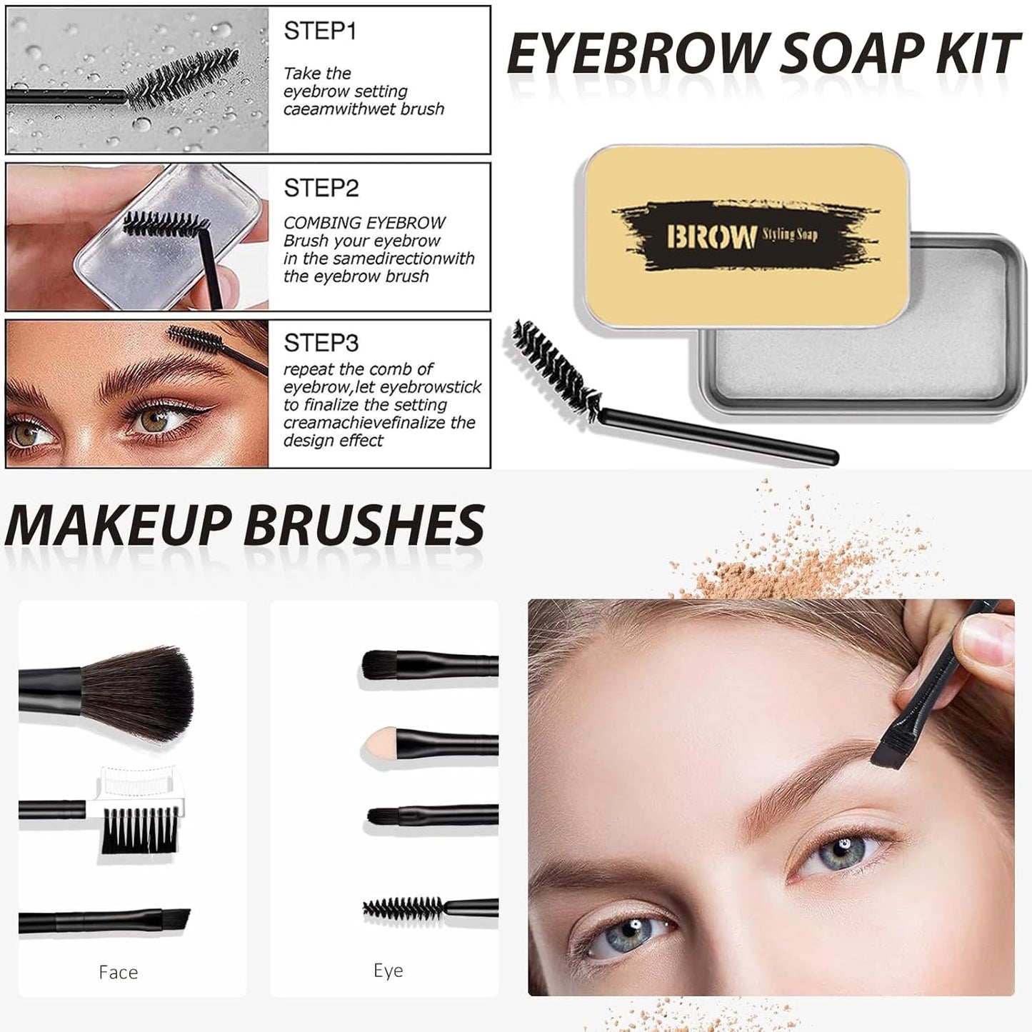 All in One Makeup Kit for Women Full Kit, Basic Cosmetics Kit for Beginner & Professionals, Eye Makeup Set Tween Girl, Make Up Kits for Teenagers, Makeup Gift Set for Girls, Women & Teens(Amber Pink)