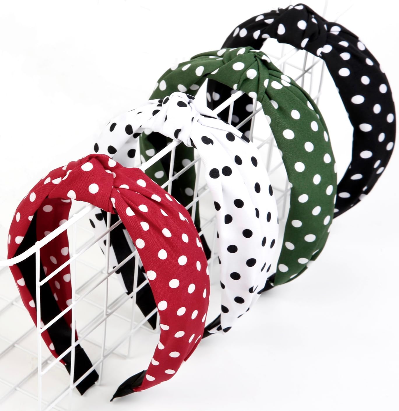 Mother's Day Headbands for Women Girls Heart Headbands Non Slip Cute Knotted Headband Fashion Women Head Bands for Hair Wide Top Knot Hairband for Women's Hair Accessories