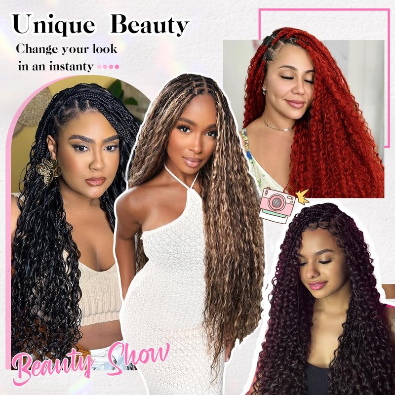 18 Inch Deep Wave Human Braiding Hair for Boho Braids – 50g 1 Bundles/Pack 99J Burgundy 100% Unprocessed 12A Brazilian Virgin Human Hair Bulk, No Weft, Wet & Wavy Curly Extensions