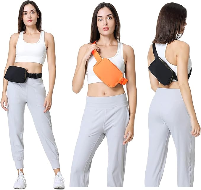 VOROLO Fanny Pack For Women And Men Crossbody Bag Belt Bag with Adjustable Strap Graduation Gifts Orange