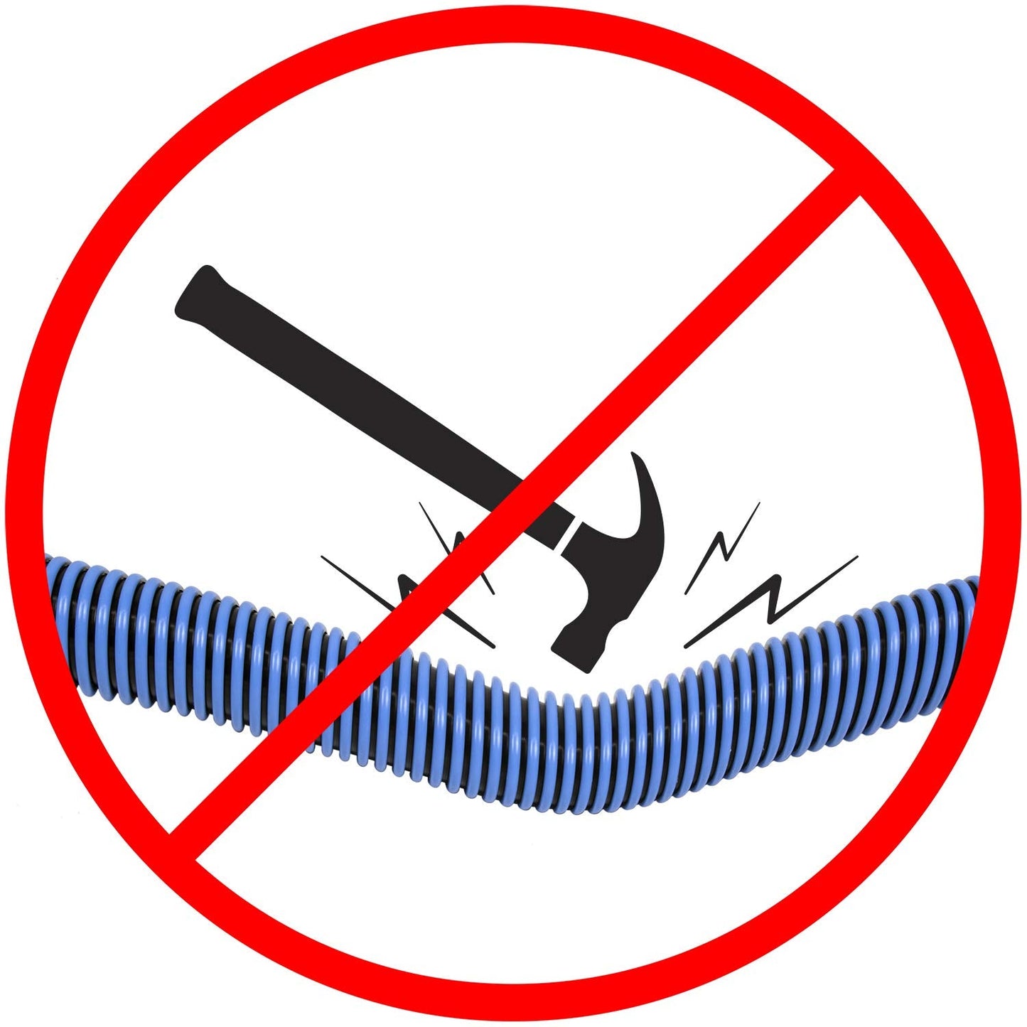 Poolmaster Manual Pool Vacuum Hose, 50 Ft x 1-1/2” for Inground & Above Ground Pools, Not for Automatic Cleaners, Kink-Free, Heavy Duty Pool Cleaner Hose with Swivel Cuff – Made in USA