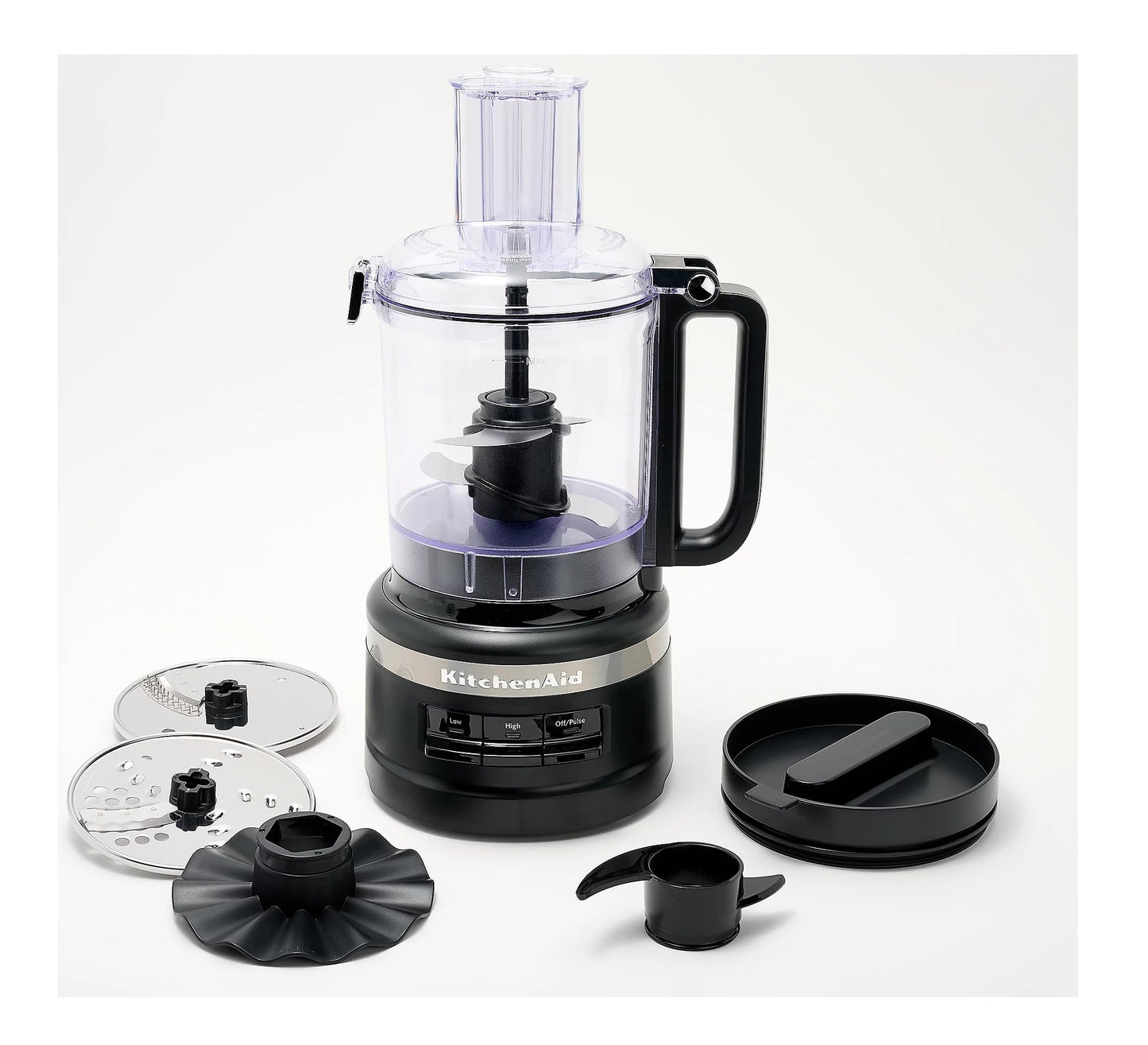 KitchenAid 9-Cup Food Processor Plus Julienne Disc Slice Shred Chop Stir Whipping Dough blade Black Matte