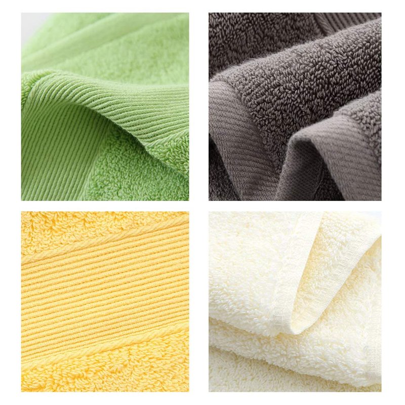 JININQ 700GSM 2Piece Hand Towels -100% Cotton for Bathroom,Kitchen,Beauty,Spa,Gym,Household face Towel,Highly Absorbent Towels(13.7 x 29.5 Inches) (Yellow)