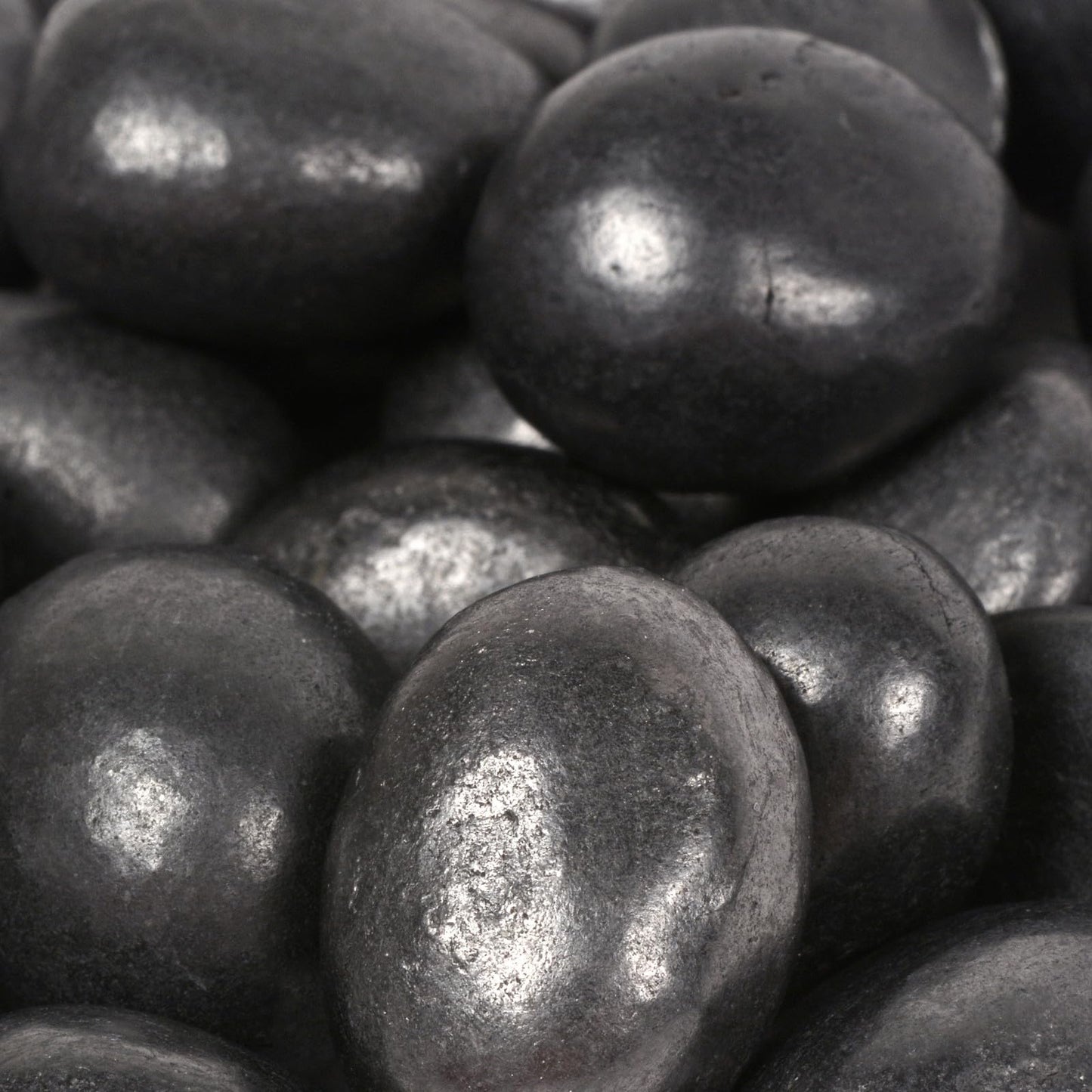 Justinstones 100 Grams Shungite Tumbled Polished Natural Crystal Healing Pocket Stones Rock Collection