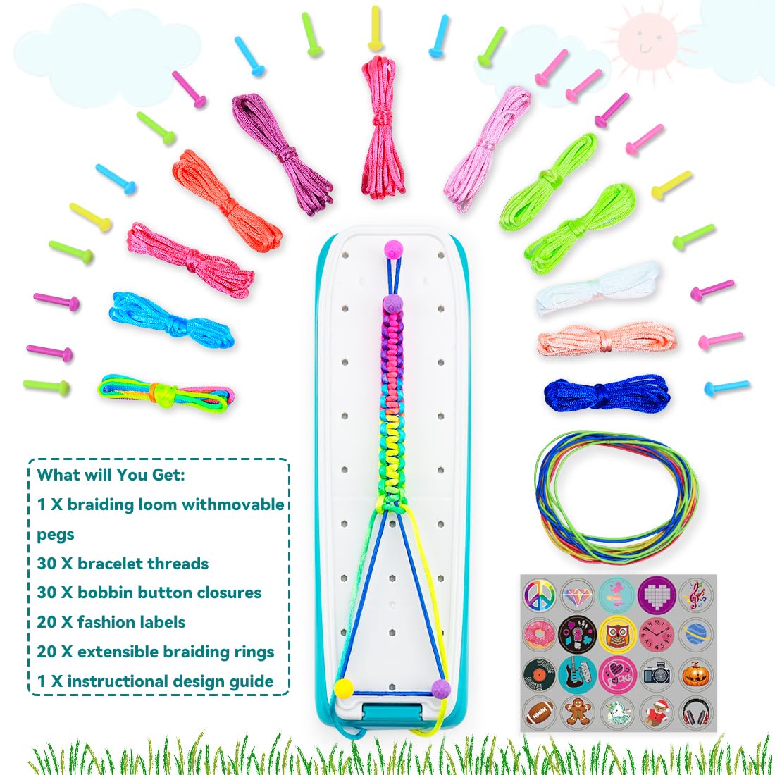 VERTOY Friendship Bracelet Making Kit for Girls - Cool Arts and Crafts Toys for 6 7 8 9 10 11 12 Years Old, Bracelet String and Rewarding Activity, Best Birthday Gifts for Teen Girls
