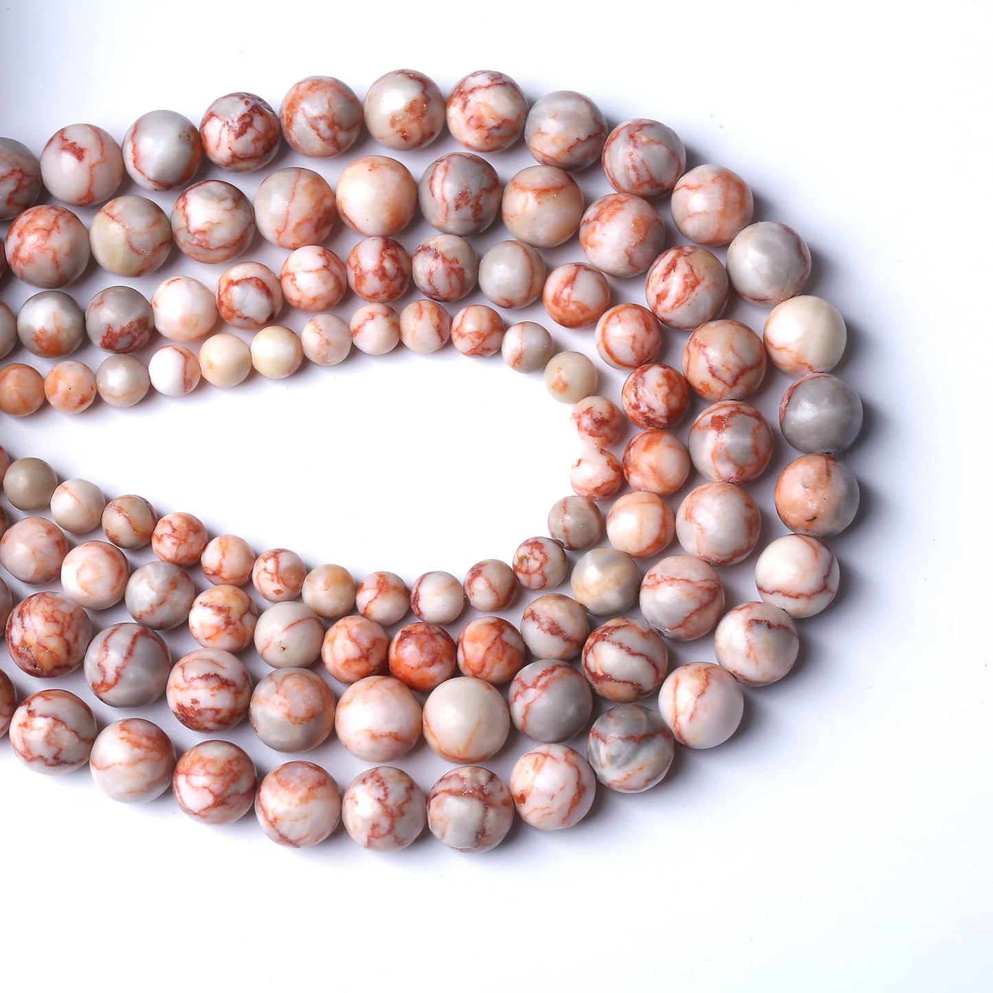 36pcs 10mm Natural Red Crazy Lace Agate Stone Beads Round Loose Spacer Beads for Jewelry Making DIY Bracelet,Energy Stone Healing Power (10mm, Red Crazy Lace Agate)