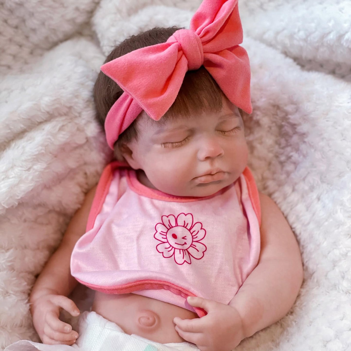 Gileutay 18 inch Silicone Baby Doll Full Body Realistic Weighted Reborn Doll Sleeping Baby Doll Girl Handmad Toy for Ages 3+