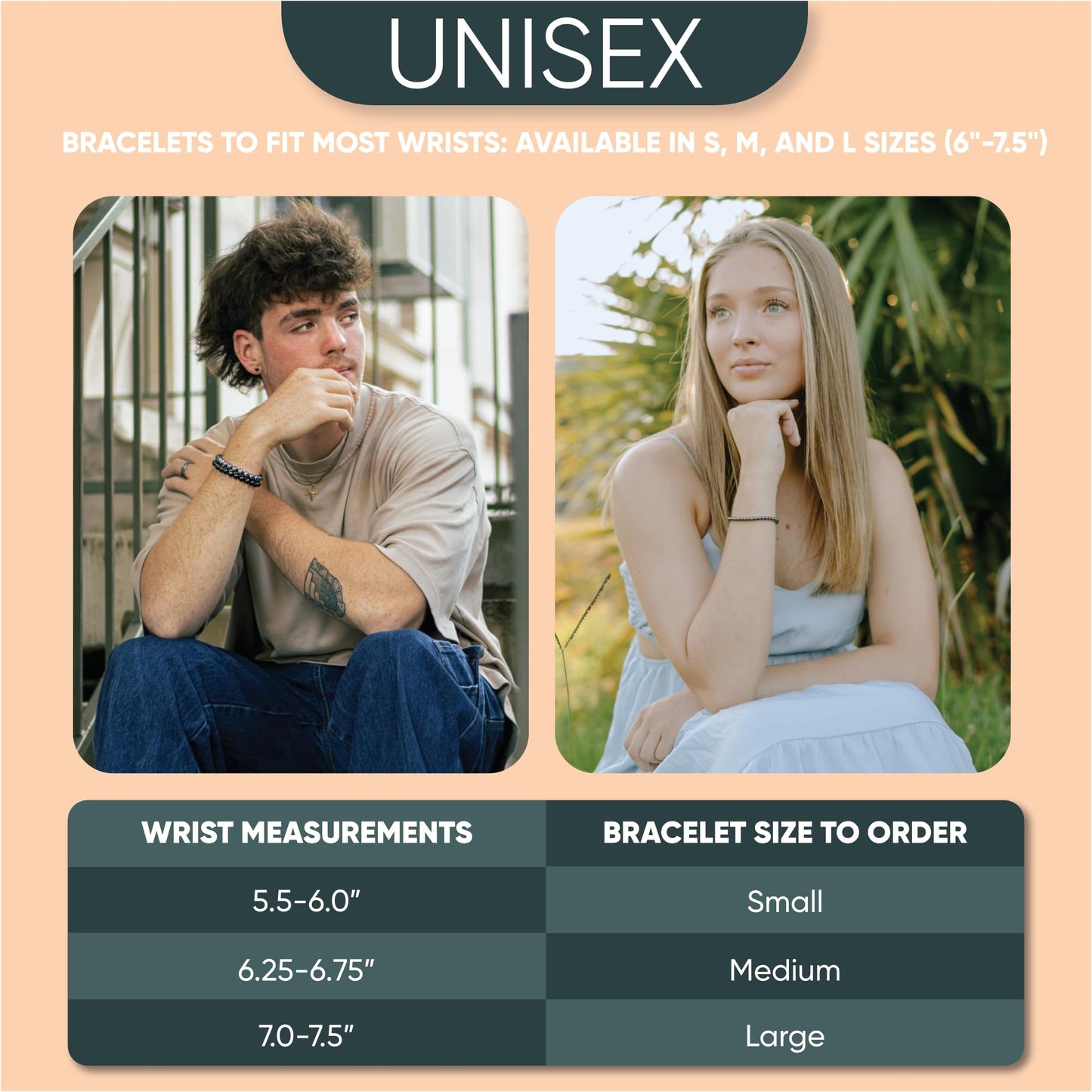 Cherry Tree Collection - Small, Medium, Large Sizes - Gemstone Beaded Bracelets For Women and Men - 4mm Round Beads (Red Jasper, Medium)