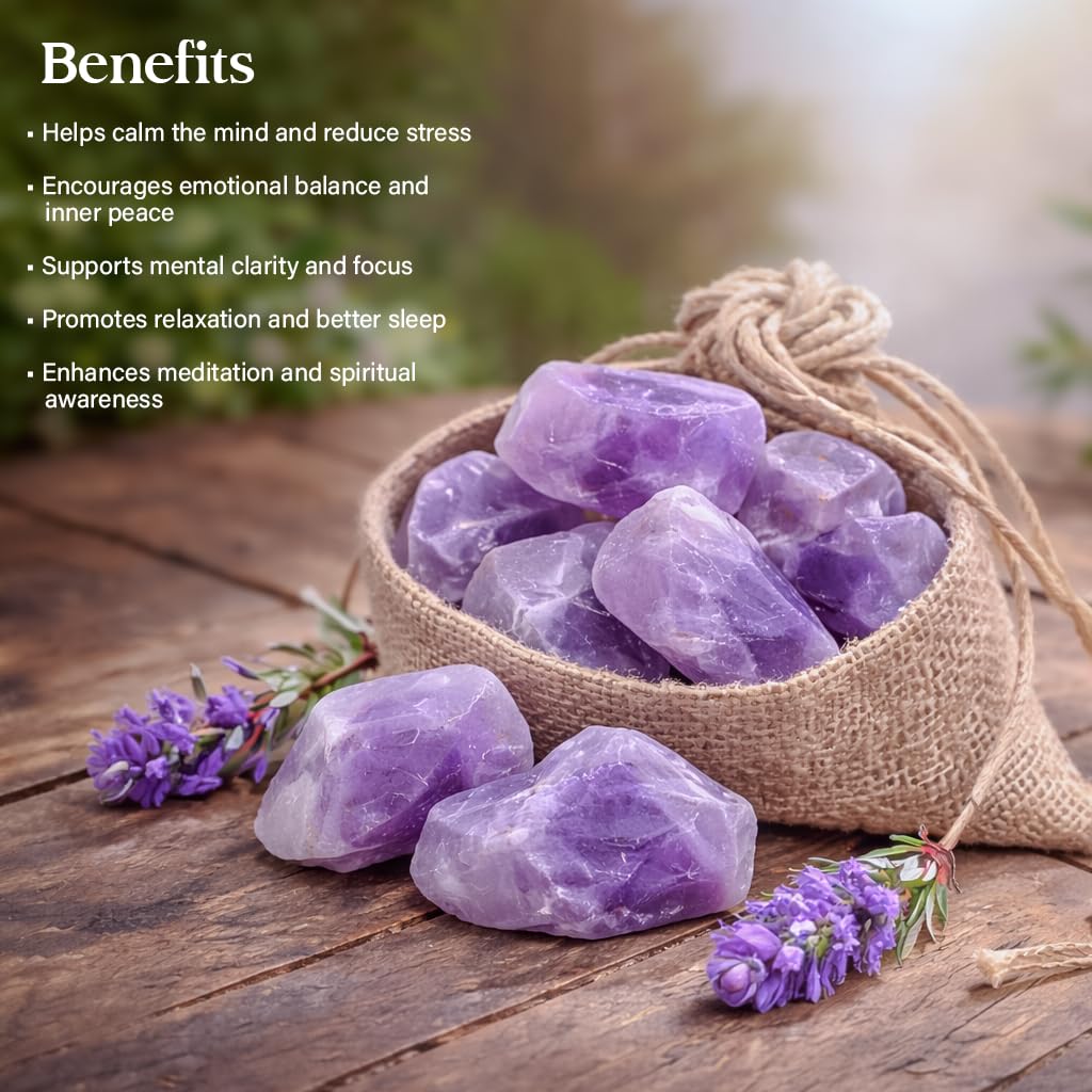 "300 + Carats, 1 Pc Amethyst Rock Rough Stone 4050 mm