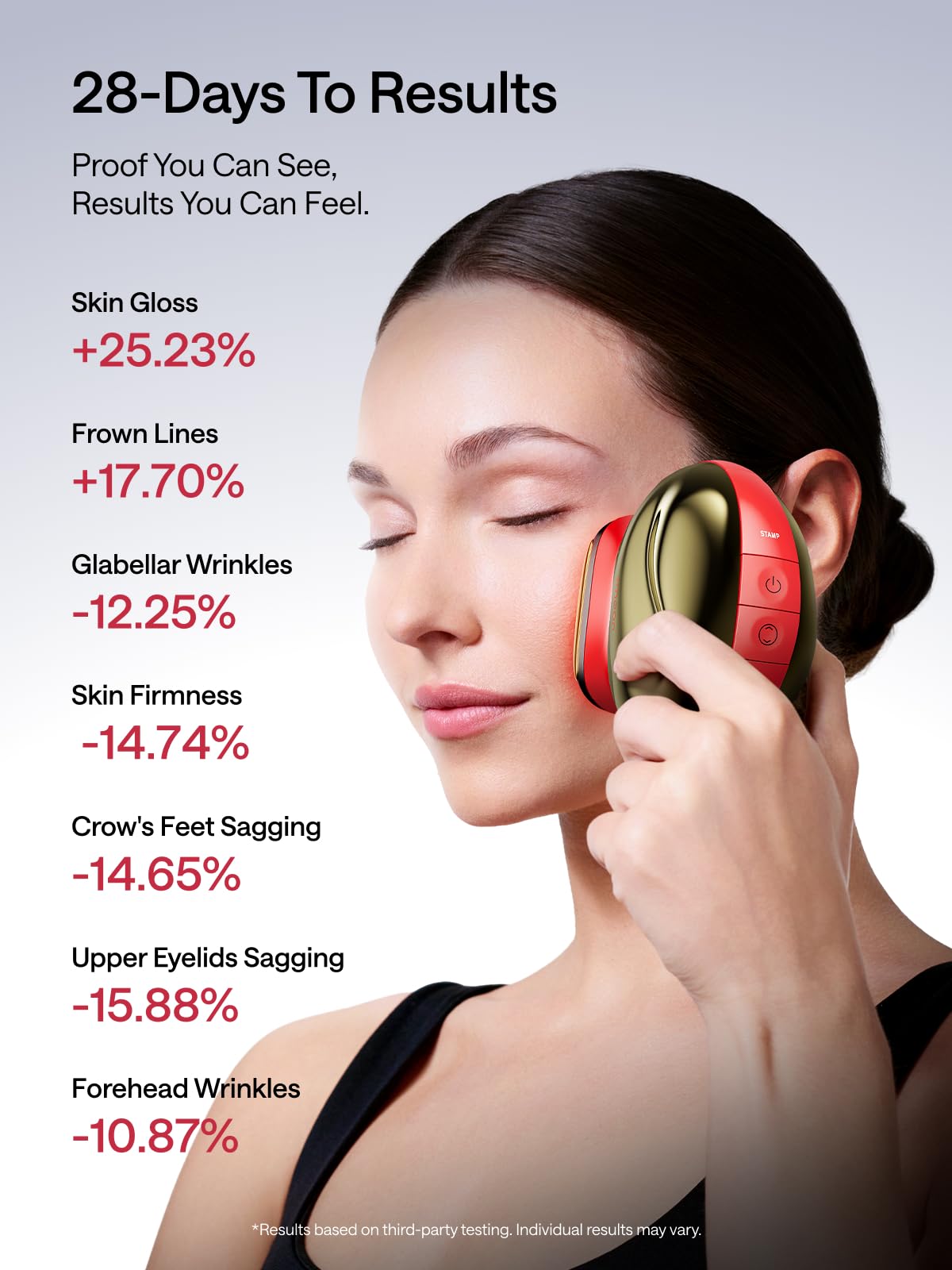 JMOON by Ulike Microcurrent Facial Device, Red Light Therapy for Face, Medical-Grade Anti-aging Skin Care, 4 Modes & 5 Energy Levels for Face Lift, Ideal for Smile Lines, Eyes, Forehead, 2 Gels Includ