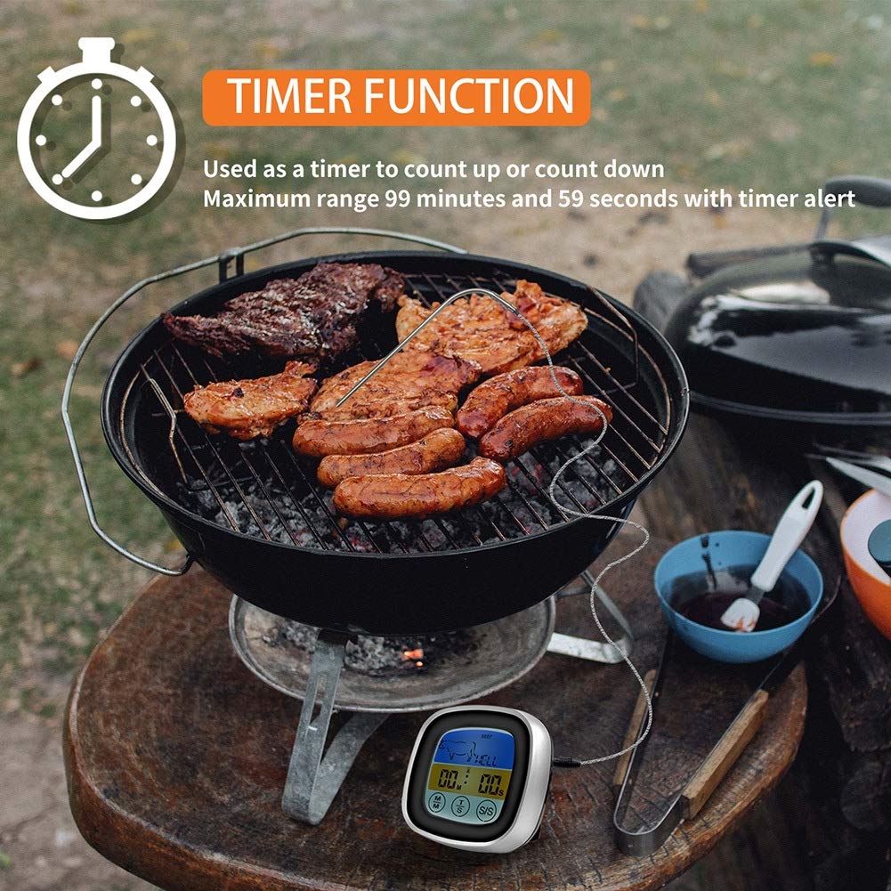 MVUYO Digital Kitchen Thermometer Meat Barbecue Food Temperature Measurement Tool